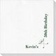 Corner Text with Golf Clubs Deville Napkins Image 1 of 2